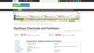 
                            8. Rashtriya Chemicals and Fertilisers Management - Moneycontrol