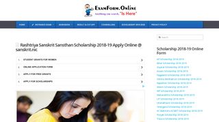 
                            5. Rashtriya Sanskrit Sansthan Scholarship 2018-19 Apply Online ...