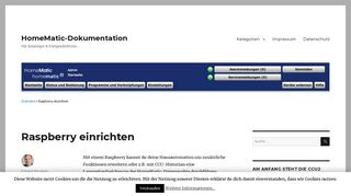 
                            10. Raspberry einrichten - HomeMatic-Dokumentation