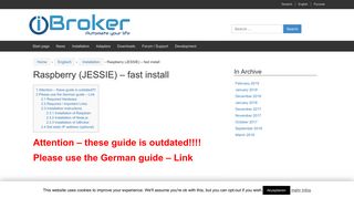 
                            4. Raspberry (JESSIE) – fast install – ioBroker