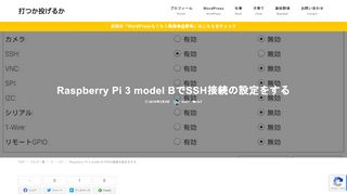 
                            6. Raspberry Pi 3 model BでSSH接続の設定をする – 打つか投げるか