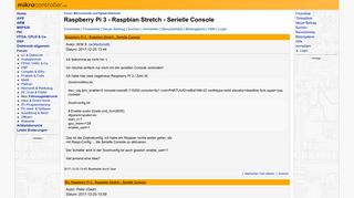 
                            11. Raspberry Pi 3 - Raspbian Stretch - Serielle Console ...