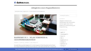 
                            1. Raspberry Pi 3 – WLAN verbinden & Geschwindigkeitstest › Datenreise