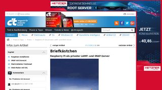 
                            12. Raspberry Pi als privater LAMP- und IMAP-Server | c't Magazin - Heise