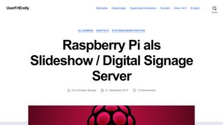 
                            7. Raspberry Pi als Slideshow / Digital Signage Server – UFIE