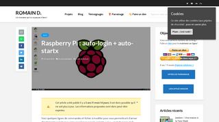 
                            4. Raspberry Pi : auto-login + auto-startx - Romain D.