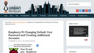 
                            7. Raspberry Pi Changing Default User Password by theurbanpenguin