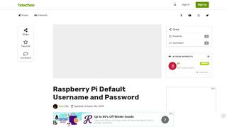 
                            13. Raspberry Pi default username and password - howchoo