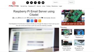 
                            12. Raspberry Pi Email Server using Citadel - Pi My Life Up