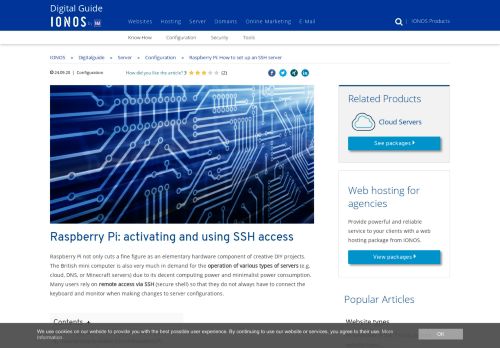 
                            12. Raspberry Pi: How to set up an SSH server - 1&1 IONOS