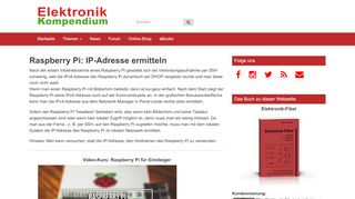 
                            13. Raspberry Pi: IP-Adresse ermitteln - Elektronik-Kompendium