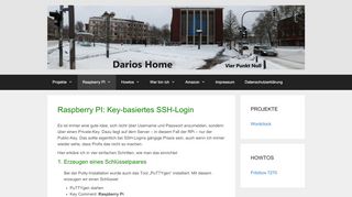 
                            5. Raspberry PI: Key-basiertes SSH-Login – Darios Homepage