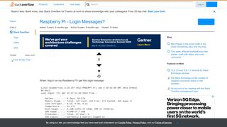 
                            4. Raspberry Pi - Login Messages? - Stack Overflow