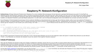 
                            12. Raspberry Pi: Netzwerk-Konfiguration - Netzmafia