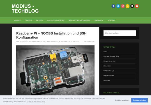 
                            8. Raspberry Pi - NOOBS Installatoin und SSH Konfiguration