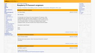 
                            10. Raspberry Pi Passwort vergessen - Mikrocontroller.net