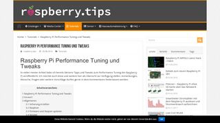 
                            7. Raspberry Pi Performance Tuning und Tweaks