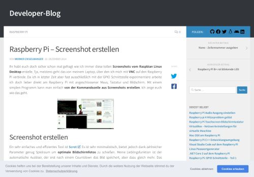 
                            1. Raspberry Pi - Screenshot erstellen - Developer-Blog