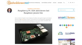 
                            3. Raspberry Pi: SSH aktivieren bei Raspbian Jessie lite › technikkram.net