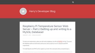 
                            6. Raspberry Pi Temperature Sensor Web Server – Part 2 (Setting up ...