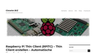 
                            4. Raspberry Pi Thin Client (RPiTC) – Thin Client erstellen ... - Gieseler.BIZ