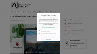 
                            8. Raspberry Pi über Remote Desktop erreichen - SmarthomeAssistent