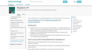 
                            10. Raspberry Pi Using Raspberry Pi 3 On Board Bluetooth For Communic...