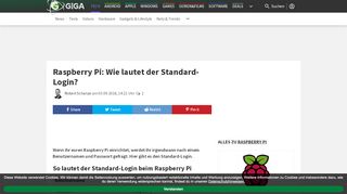 
                            8. Raspberry Pi: Wie lautet der Standard-Login? – GIGA