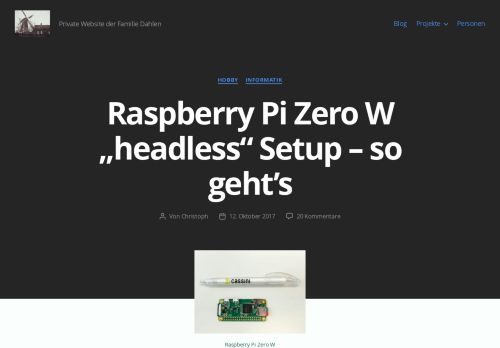 
                            7. Raspberry Pi Zero W 