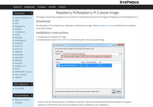 
                            10. Raspberry Pi/Raspberry Pi 2 Jessie Image - GNU Toolchains