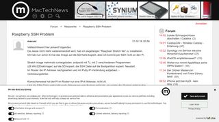 
                            9. Raspberry SSH Problem | Netzwerk & Internet | Forum | MacTechNews.de