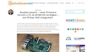 
                            5. Raspberrymatic – neue Firmware Version 2.31.25.20180120 ...