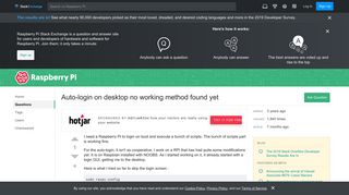 
                            3. raspbian - Auto-login on desktop no working method found yet ...