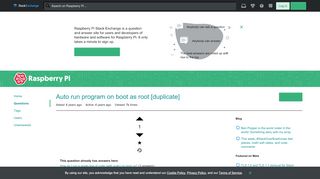 
                            7. raspbian - Auto run program on boot as root - Raspberry Pi Stack ...