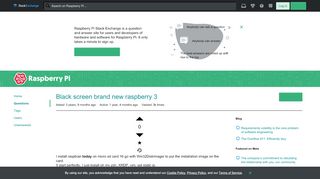 
                            2. raspbian - Black screen brand new raspberry 3 - Raspberry Pi Stack ...