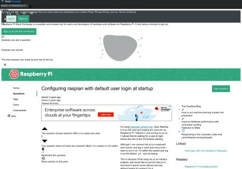 
                            3. raspbian - Configuring raspian with default user login at startup ...