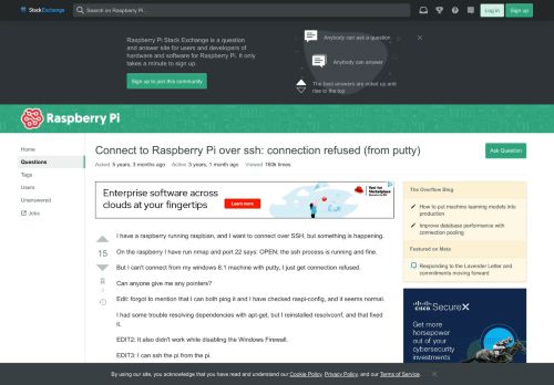 
                            2. raspbian - Connect to Raspberry Pi over ssh: connection refused ...