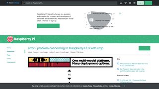 
                            13. raspbian - error - problem connecting to Raspberry Pi 3 with xrdp ...