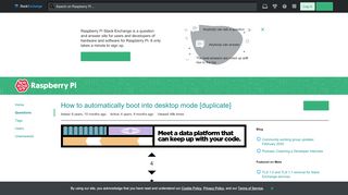 
                            2. raspbian - How to automatically boot into desktop mode - Raspberry ...