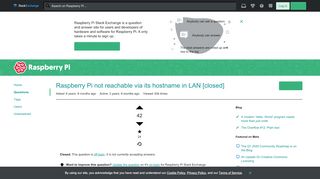 
                            8. raspbian - Raspberry Pi not reachable via its hostname in LAN ...