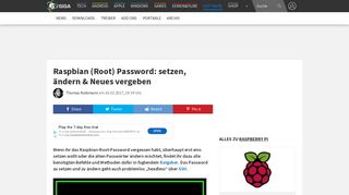 
                            12. Raspbian (Root) Password: setzen, ändern & Neues vergeben – GIGA