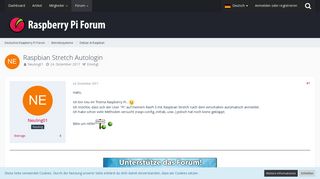 
                            5. Raspbian Stretch Autologin - Debian & Raspbian - Deutsches ...