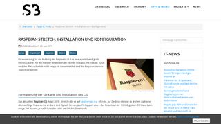 
                            9. Raspbian Stretch: Installation und Konfiguration - sbuechler.de