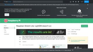 
                            2. Raspbian Stretch Lite: LightDM doesn't run - Raspberry Pi Stack ...