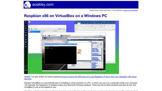
                            9. Raspbian x86 on VirtualBox on a Windows PC - Andrew Oakley