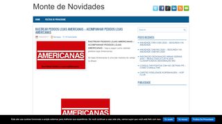 
                            9. RASTREAR PEDIDOS LOJAS AMERICANAS – ACOMPANHAR ...