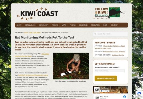 
                            3. Rat Monitoring Methods Put To The Test on the Kiwi Coast