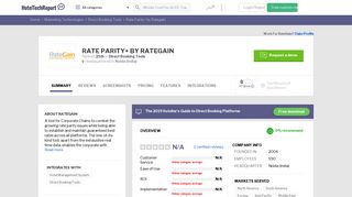 
                            7. Rate Parity+ by Rategain Reviews - Ratings, Pros & Cons, Alternatives ...