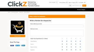 
                            9. Rate & Review shopaccino - Commerce & Sales Reviews on ClickZ ...