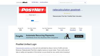 
                            7. Ratecalculator.postnet.co.za website. PostNet Unified Login.